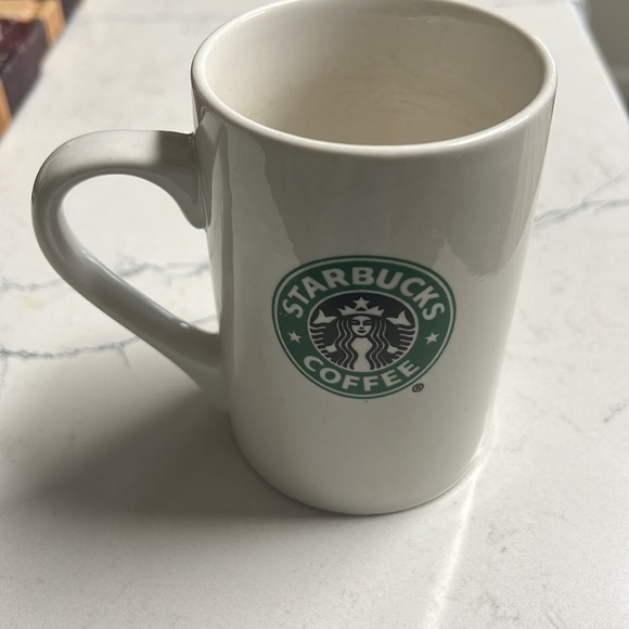 Starbucks White Ceramic Coffee Mug Cup Double Sided Mermaid Logo 10 Oz 2008 - Picture 3 of 4